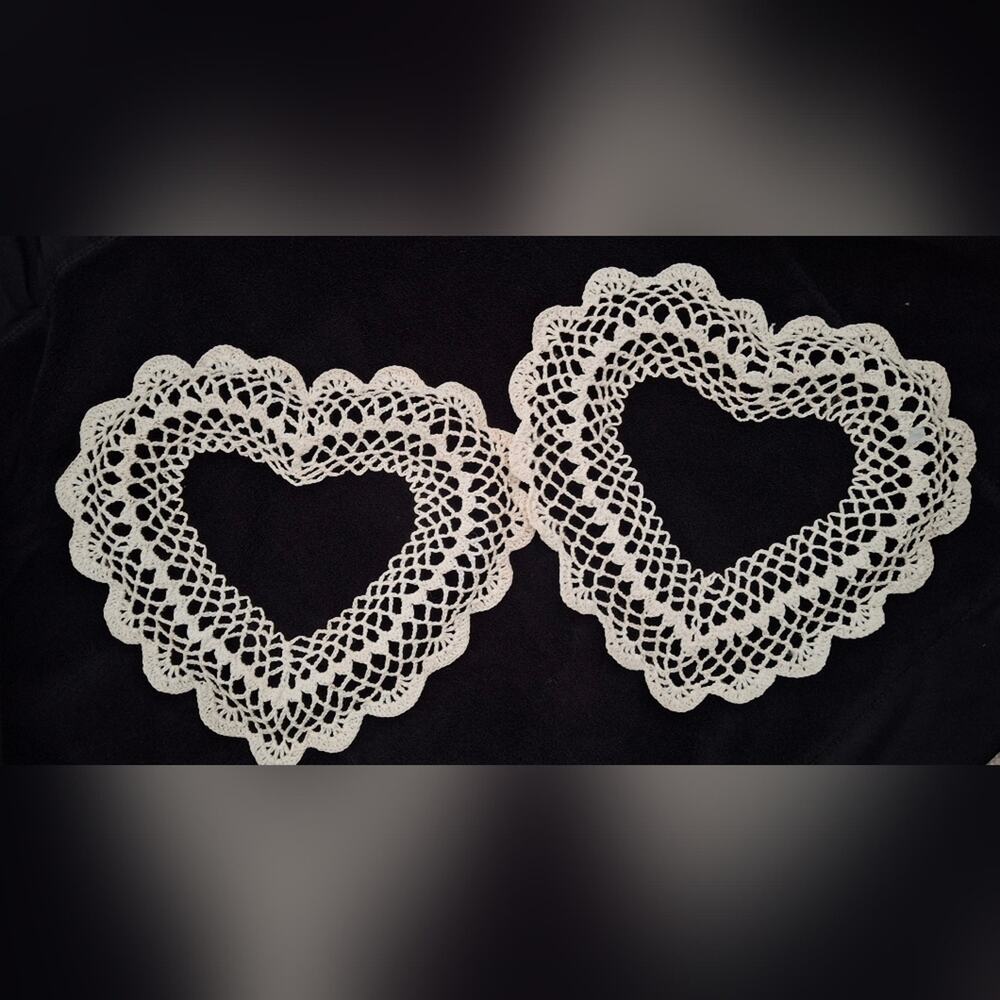 2 hearth crochet picture frame 2d vintahe style decoration peanut